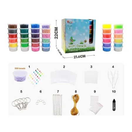 Koraliki Do Prasowania, Prasowanki 18000szt , Prasowanka, Koraliki Uzupełniające Do Prasowanek, 36 Kolorów, Uzupełni