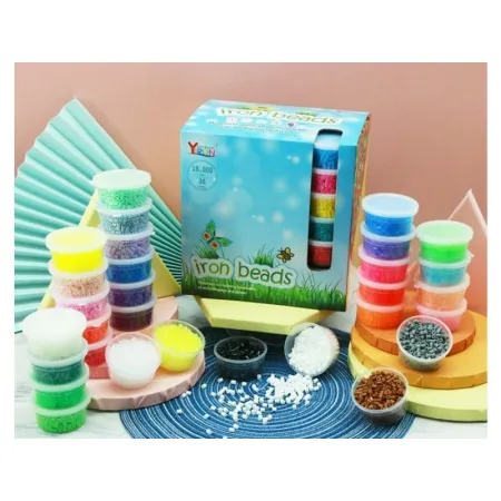 Koraliki Do Prasowania, Prasowanki 18000szt , Prasowanka, Koraliki Uzupełniające Do Prasowanek, 36 Kolorów, Uzupełni