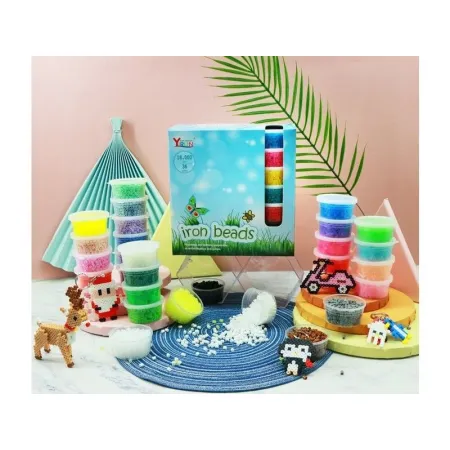 Koraliki Do Prasowania, Prasowanki 18000szt , Prasowanka, Koraliki Uzupełniające Do Prasowanek, 36 Kolorów, Uzupełni