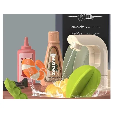 Multifunkcyjna Kuchnia Z Lodówką I Płytą Gazową, Beżowo-brązowa-1643236