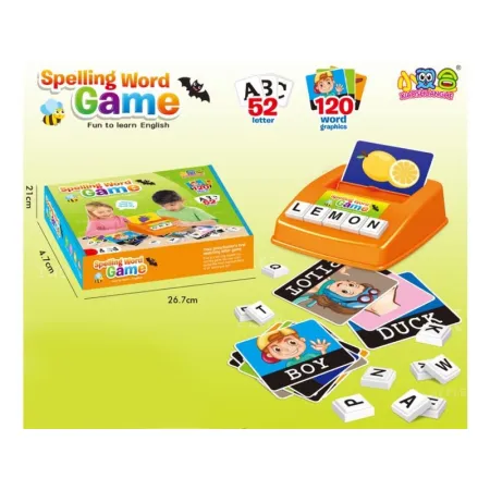 Edukacyjna Gra Słów, Dopasuj Literki, Nauka Języka Angielskiego 120 Kart-1643247