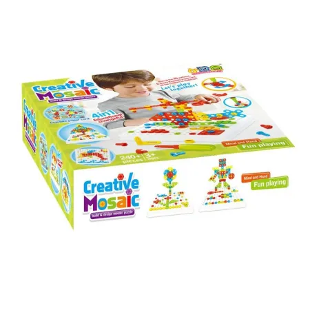 Kreatywna Mozaika 240 el. Układanka 3D, Klocki, Śrubokręt Zestaw Konstrukcyjny-1643293