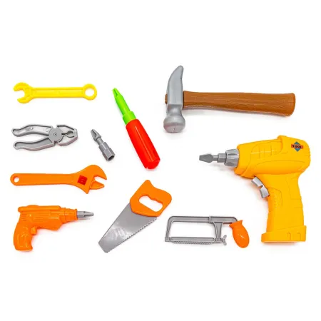 Multifunkcyjny Stolik + Narzędzia, Wkrętarka + Kreatywna Mozaika 355el. Zestaw Konstrukcyjny-1643303