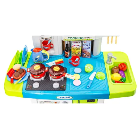 Multifunkcyjna Kuchnia Z Płytą Gazową I Panelem Dotykowym Niebieska-1643333