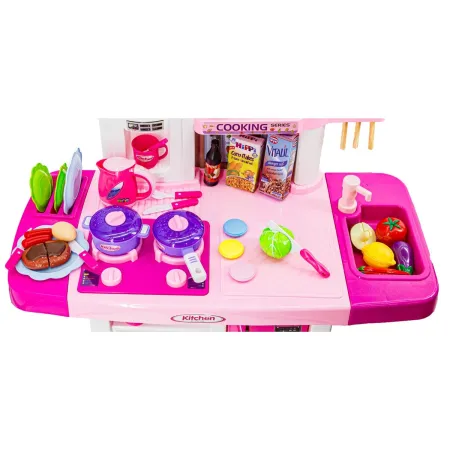 Multifunkcyjna Kuchnia Z Płytą Gazową I Panelem Dotykowym Różowa-1643343