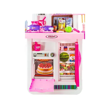 Multifunkcyjna Kuchnia Z Płytą Gazową I Panelem Dotykowym Różowa-1643346