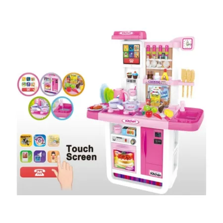 Multifunkcyjna Kuchnia Z Płytą Gazową I Panelem Dotykowym Różowa-1643348