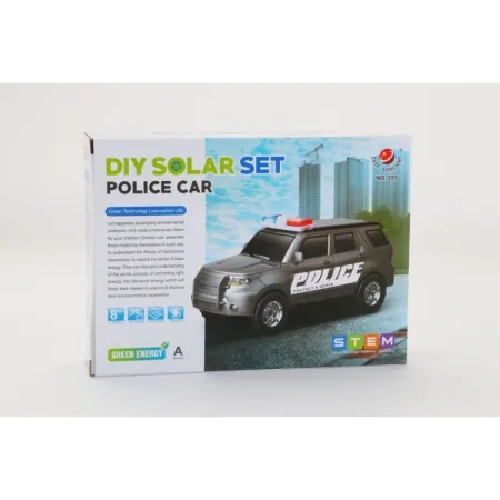 Zabawka Solarna Samochód - Auto Radiowóz Policja - zestaw do samodzielnego złożenia-1643354