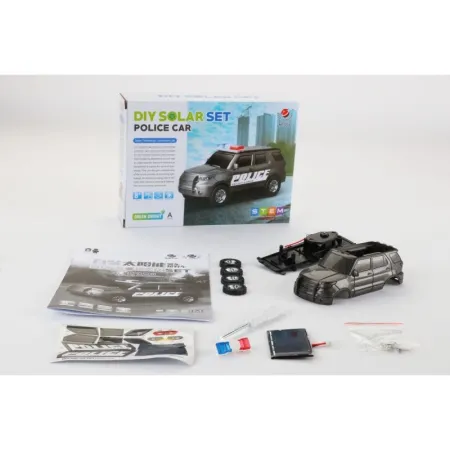 Zabawka Solarna Samochód - Auto Radiowóz Policja - zestaw do samodzielnego złożenia-1643355