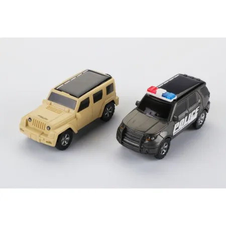 Zabawka Solarna Samochód - Auto Radiowóz Policja - zestaw do samodzielnego złożenia-1643356