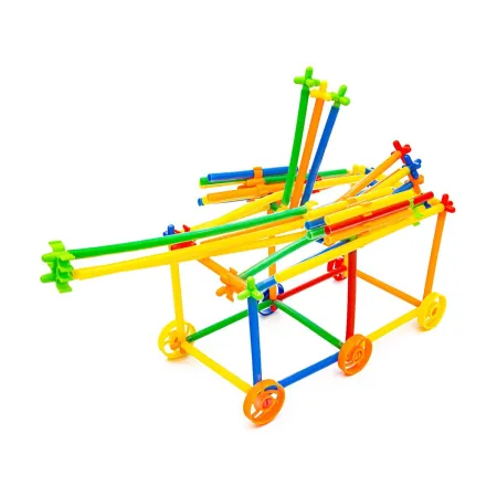 Słomki Konstrukcyjne, Klocki Edukacyjne, Patyczki 560el 3D Nowa Wersja-1643384