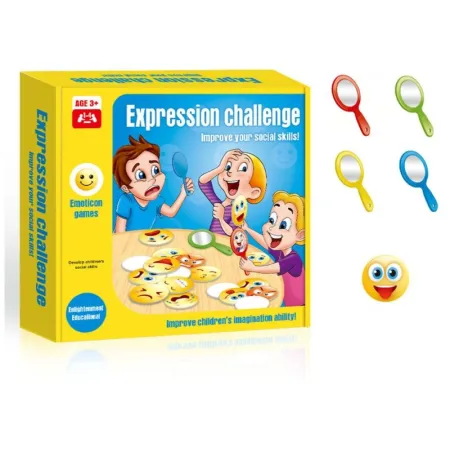 Towarzyska Gra Emotikony, Lusterko + Karty Emocji-1643664