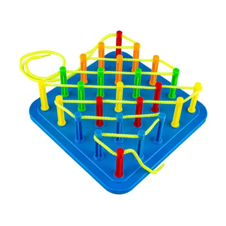 Edukacyjna Gra Zręcznościowa - Zawiąż Linę  Nawlec Nitkę-1643667