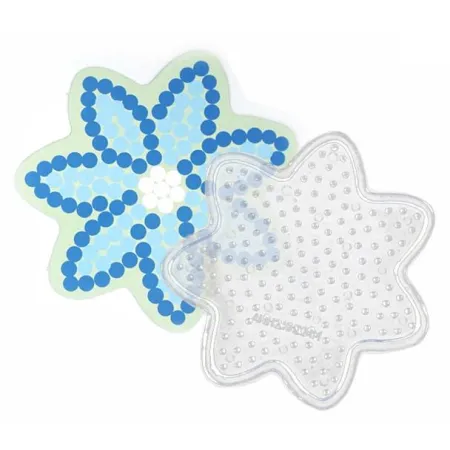 Koraliki do prasowania, Prasowanka, Szablon, Saszetka NIEBIESKI KWIATEK-1643744