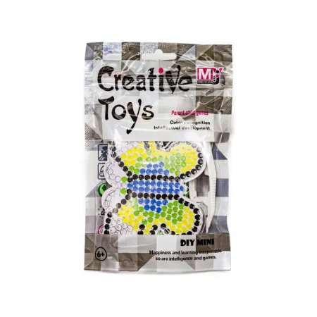 Koraliki do prasowania, Prasowanka, Szablon, Saszetka MOTYL Z CZARNĄ OBWÓDKĄ-1643799