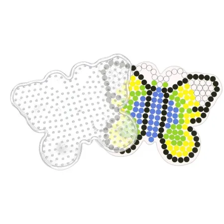 Koraliki do prasowania, Prasowanka, Szablon, Saszetka MOTYL Z CZARNĄ OBWÓDKĄ-1643800