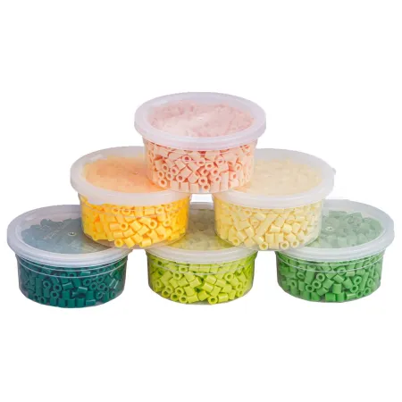 Koraliki Do Prasowania 3000szt, Prasowanki, Do Prasowanek, 6 Kolorów, Zapas - ODCIENIE ŻÓŁTEGO I ZIELONEGO-1643858