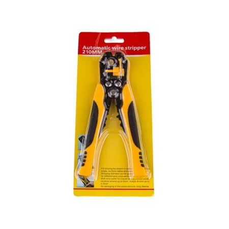 Profesjonalny Ściągacz Izolacji Kabla Przewodów Zaciskacz, Obcinacz ŻÓŁTY-1643960