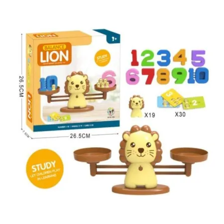 Gra Nauka Liczenia - Równoważnia Waga Szalkowa Lew - Lion Balance-1644018
