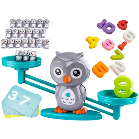 Gra Nauka Liczenia - Równoważnia Waga Szalkowa Sówka Sowa - Owl Balance