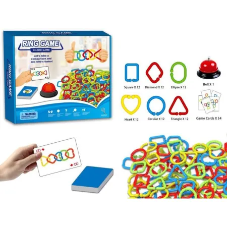 Logiczna Gra Połącz Obręcze Kształty, Puzzle Ring Game Karty-1644081