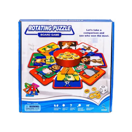 Obrotowa Gra Losowa, Układanka, Puzzle, Zwierzęta I Owoce-1644083