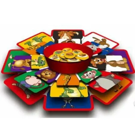 Obrotowa Gra Losowa, Układanka, Puzzle, Zwierzęta I Owoce-1644091