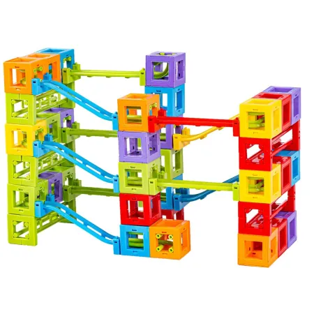 MAGNETYCZNY Tor Kulkowy KULODROM 73 Elementy Magnetyczne Klocki-1644220