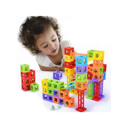 MAGNETYCZNY Tor Kulkowy KULODROM 73 Elementy Magnetyczne Klocki-1644227