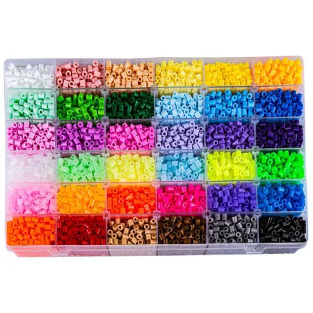 Koraliki Do Prasowania 12000szt, Prasowanka, Koraliki Uzupełniające Do Prasowanek, ORGANIZER 36 Kolorów, Uzupełniacz