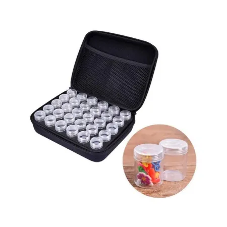 Akcesoria Haft Diamentowy, Etui + 30 Pojemników Zestaw Do Diamond Painting-1644461