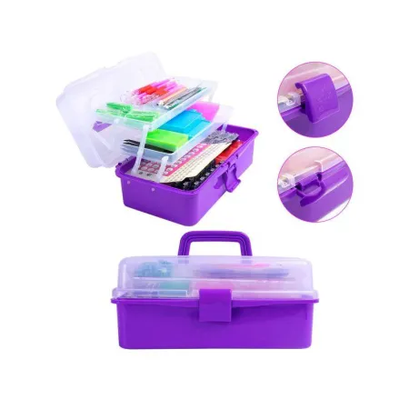 Haft Diamentowy Akcesoria Do Diamond Painting OGROMNY ZESTAW Kuferek 574 Elementy-1644471