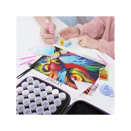 Akcesoria Haft Diamentowy, Etui + 60 Pojemników + Akcesoria Zestaw Do Diamond Painting-1644476