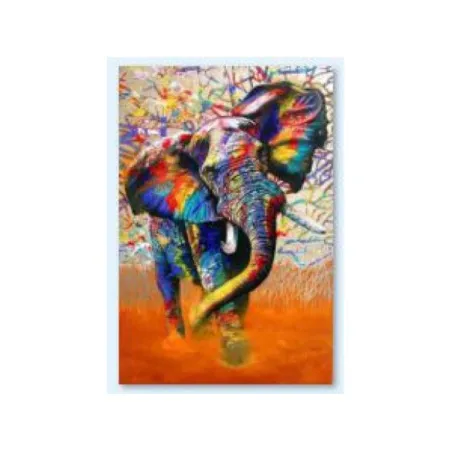 Haft Diamentowy, Obraz, Mozaika Diamentowa Diamond Painting, SŁOŃ - KOLOR 30x40cm