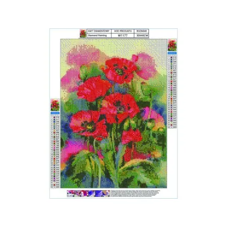 Haft Diamentowy, Obraz, Mozaika Diamentowa Diamond Painting, MAKI 30x40cm-1644642