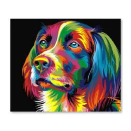 Haft Diamentowy, Obraz, Mozaika Diamentowa Diamond Painting, PIES - KOLOR 30x30cm