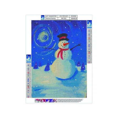 Haft Diamentowy, Obraz, Mozaika Diamentowa Diamond Painting, BAŁWANEK 30x40cm-1644666