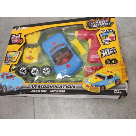 Zabawkowy samochód sportowy Bugatti do rozkręcania i skręcania Przecena 1-1644699