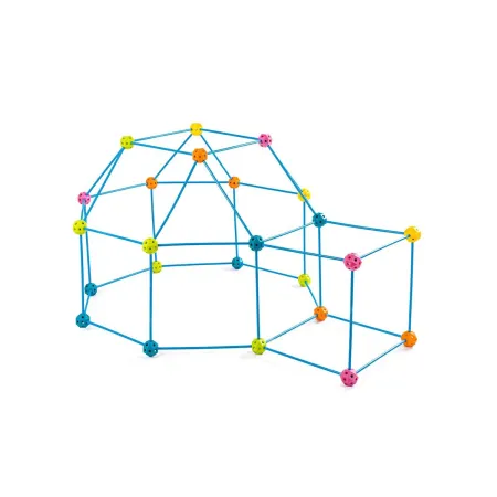 Namiot Baza Fort Słomki Konstrukcyjne, Klocki, Patyczki  ok. 68 Elementów-1644715