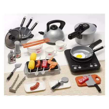 SREBRNY Zestaw Kuchenny Do Gotowania, Garnek, Czajnik, Patelnia, Akcesoria-1644756