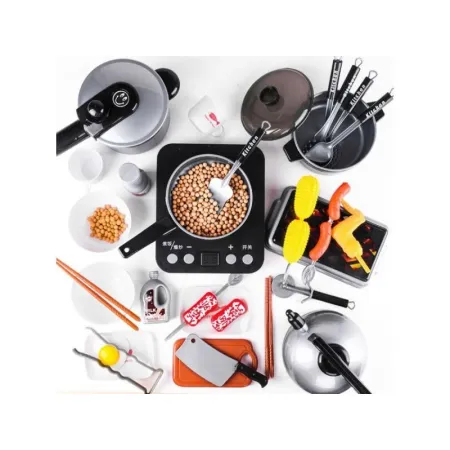 SREBRNY Zestaw Kuchenny Do Gotowania, Garnek, Czajnik, Patelnia, Akcesoria-1644762