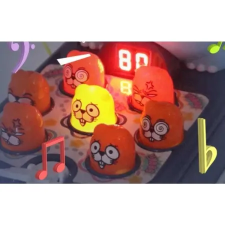 Zabawna Gra Zręcznościowa Trafić Chomika Zbijanie Młotkiem Traf Do Celu-1644787