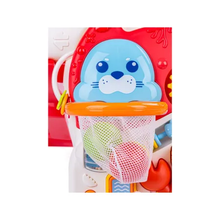 Pchacz, Chodzik 4w1 Stolik Edukacyjny Rowerek Hulajnoga Różowy-1644863