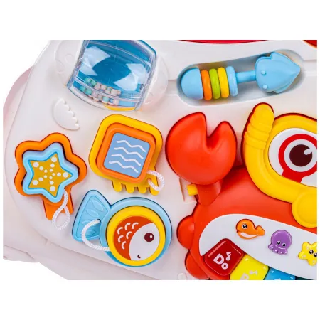 Pchacz, Chodzik 4w1 Stolik Edukacyjny Rowerek Hulajnoga Różowy-1644864