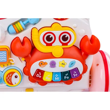 Pchacz, Chodzik 4w1 Stolik Edukacyjny Rowerek Hulajnoga Różowy-1644865