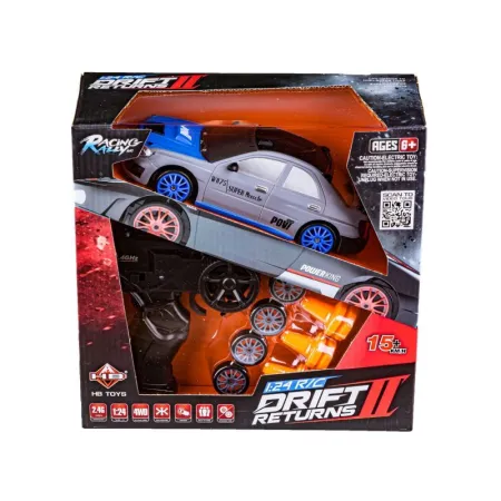 Samochód Do Driftu, Auto RC Drift 1:24 2,4 GHz 4WD SREBRNY-1644920