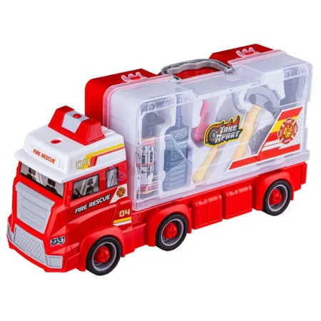 Zestaw Strażaka, Wóz Strażacki + Akcesoria-1645031