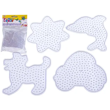 Szablon Do Prasowanek, Podstawka 4 Wzory, AUTKO KWIATEK DELFIN PIESEK Prasowanka Koraliki Do Prasowania