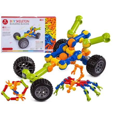 Kolorowe Klocki Konstrukcyjne Szkielet 40 Elementów