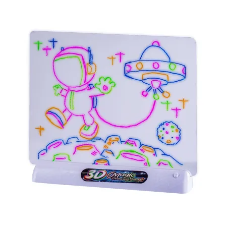 Magiczna, Podświetlana Tablica Do Malowania Rysowania + Okulary 3D KOSMOS-1645119